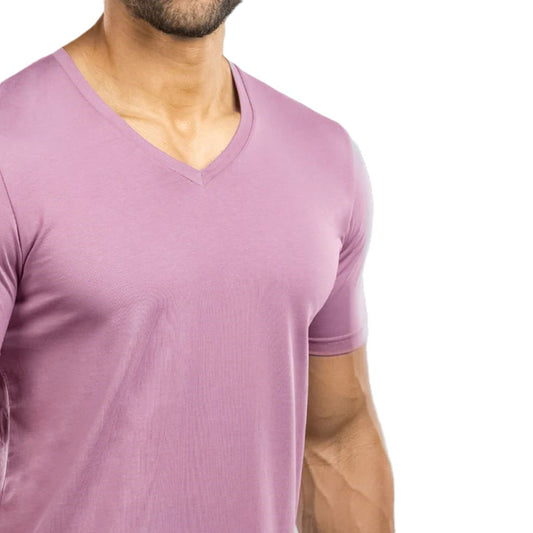 V Neckline Short Sleeve Tee